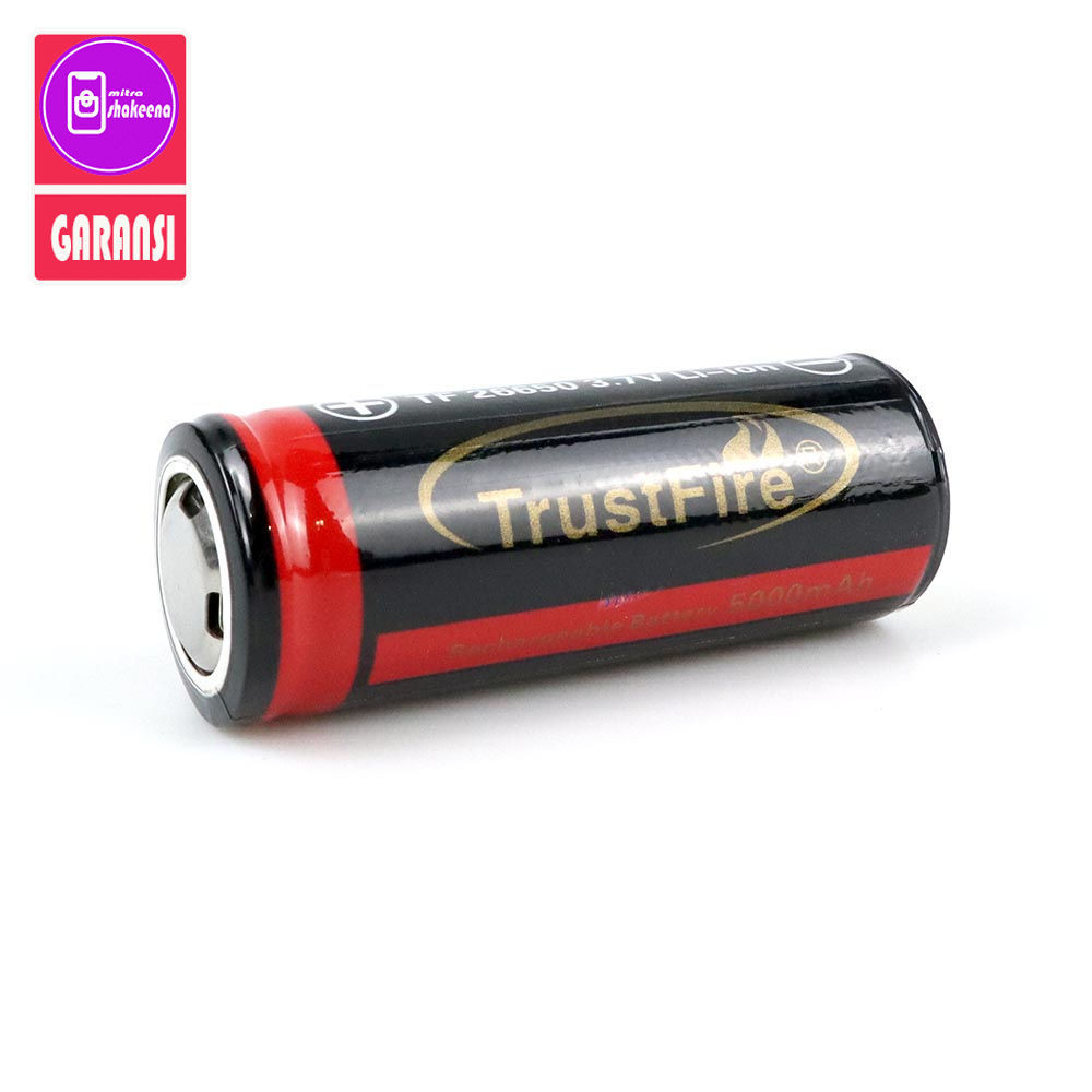 SHMS Baterai Li-ion 26650 Protection Board 5000mAh 3.7V Flat 0LBK Black