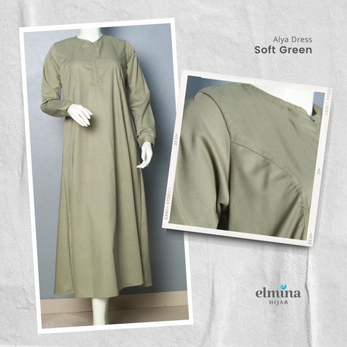 PROMO Gamis Toyobo Alya Dress By Elmina Hijab