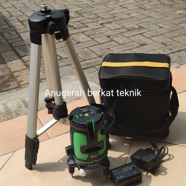 PAKET CROSS LINE TRIPOD LASER LEVEL METERAN LASER 4V1H