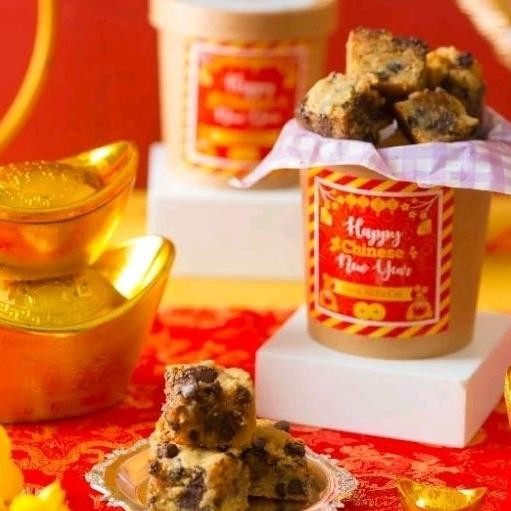 

PROMO MURAH Hampers imlek / cny gift jar - Soft chocolate chip Cookie Bar