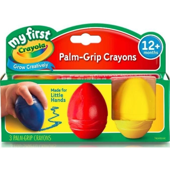 

My First Crayola Palm Grip Crayons Easy Grip Egg Shaped Crayon