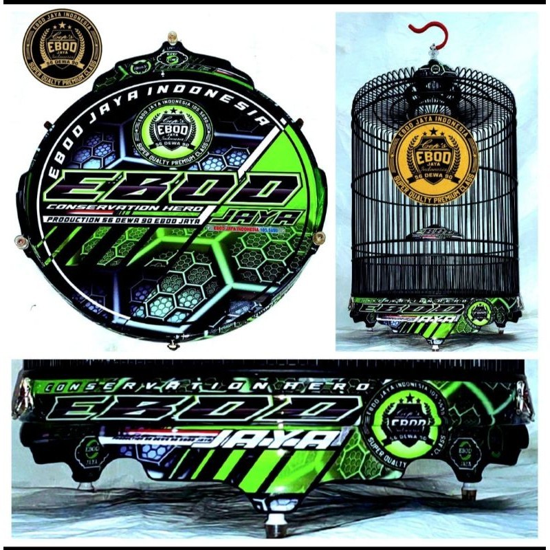 (KARGO)KANDANG SANGKAR MURAI PVC NEW DECAL EBOD JAYA NO 2