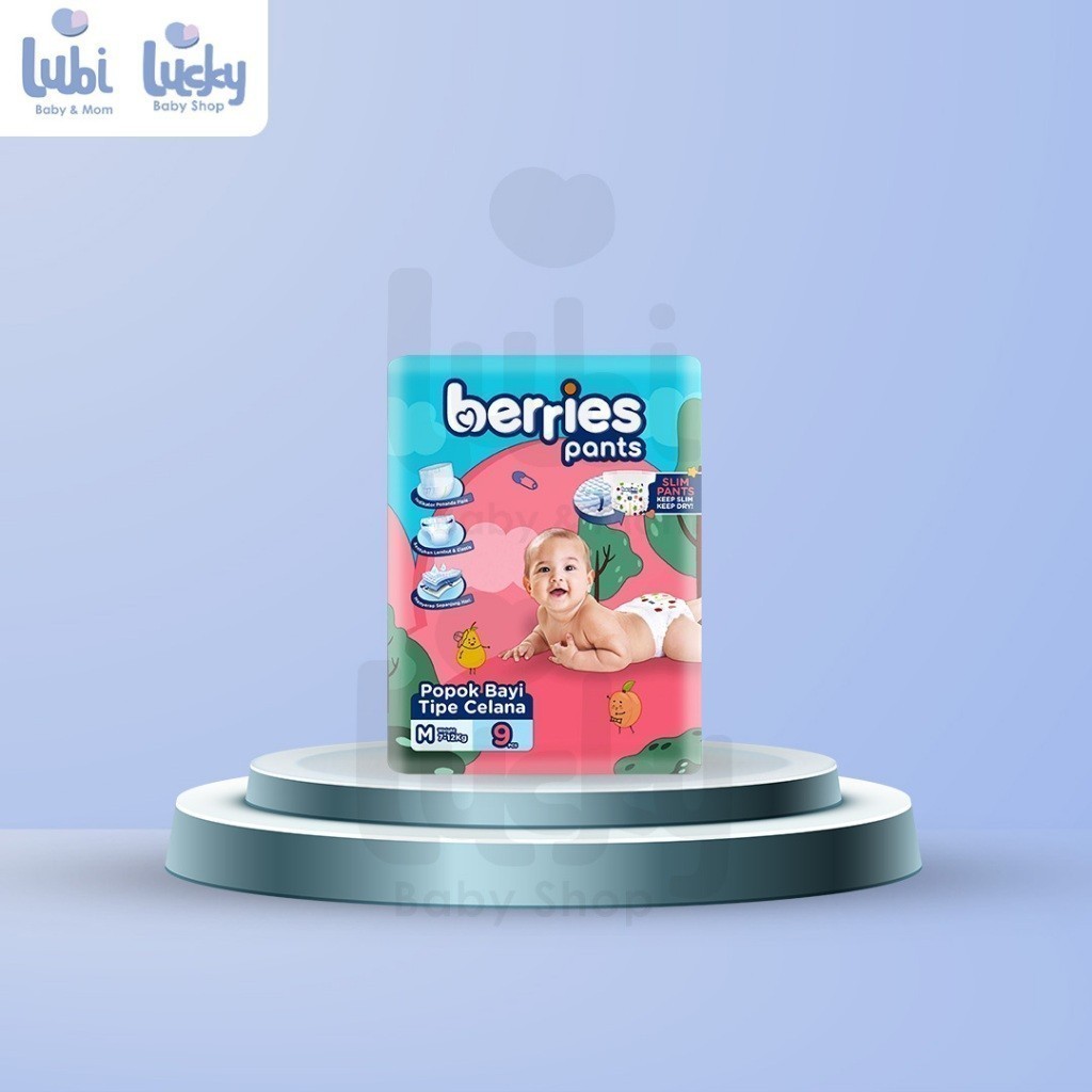 BERRIES BABY PANTS M 9/POPOK MURAH