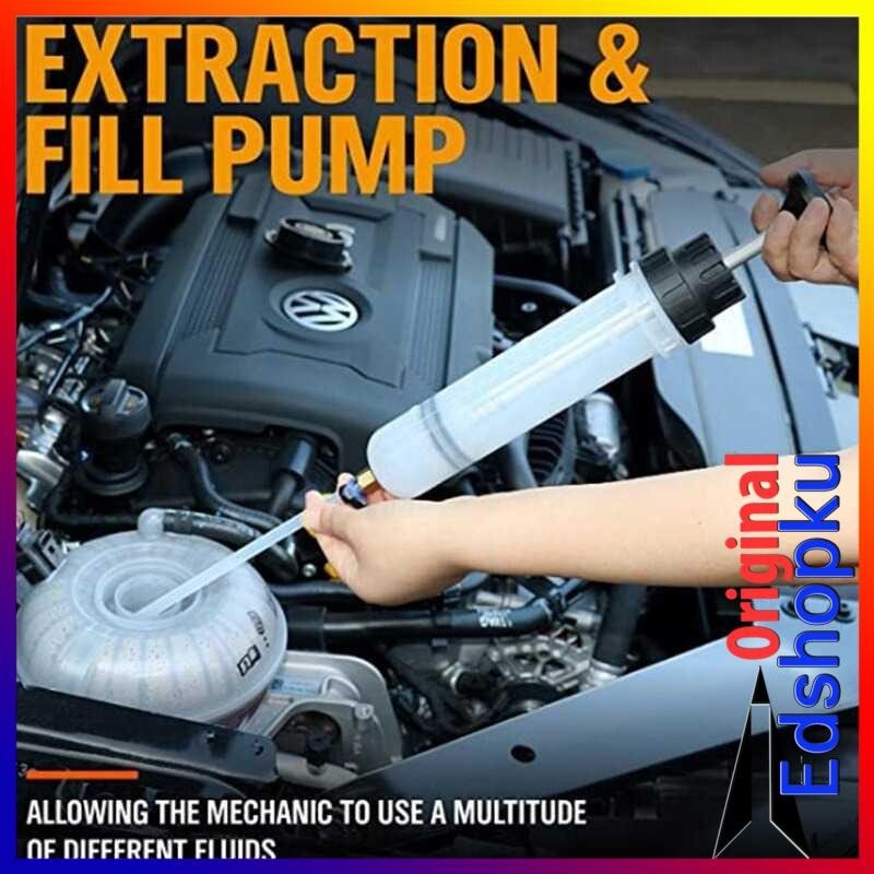 500 ml Pompa Sedot Minyak Transfer Oil Extractor Syringe 500ml