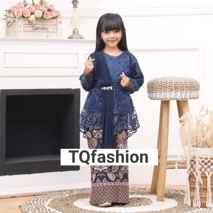 Baju Brokat Anak Umur 8-10 Tahun Kebaya Anak Perempuan Pakaian Pesta