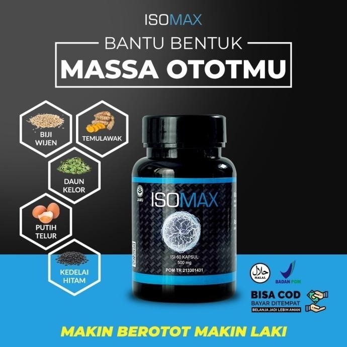 ORIGINAL Suplemen Fitness Isomax Penambah Massa Otot Suplemen Gym