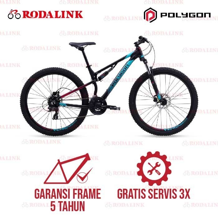 Polygon Sepeda Gunung Dual Suspensi Rayz 3