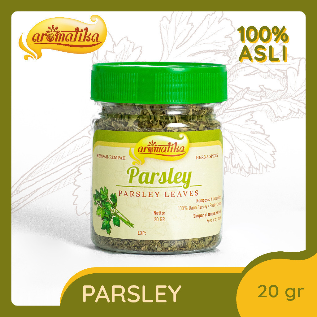 

Parsley Aromatika (100% asli): Bubuk Parsley Wangi dan Menyegarkan untuk Masakan Eropa