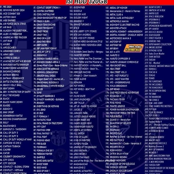 fiw HDD PS2 160GB - Hardisk Eksternal PS2 - Support Semua PS2 Full Game