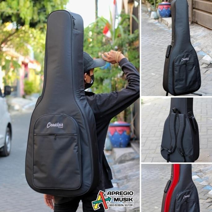 Creator Gigbag Case Gitar Akustik Jumbo Base Series Tas gitar