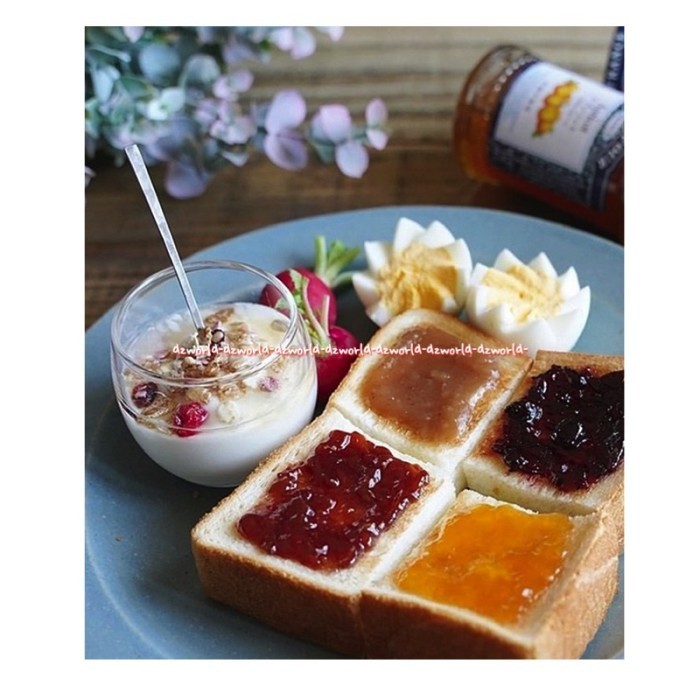 

St Dalfour France 4Pcs Mini Jam Jar Selai Mini Rasa Orange Starwberry