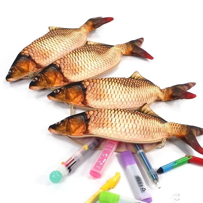 

Tempat Pensil , Tempat Make Up , Tempat Pensil Ikan Mas Karper Unik Back To School anak Hobby Ikan Hias