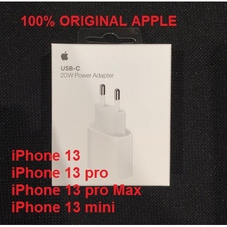 Promo Apple 20W USB-C Power Adapter Kepala Charger iPhone 13 Pro max 13 Mini