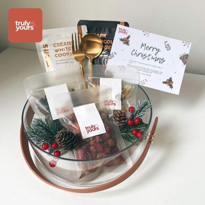 

Ready BETH Acrylic Hampers Basket Keranjang Christmast Tahun Baru Natal