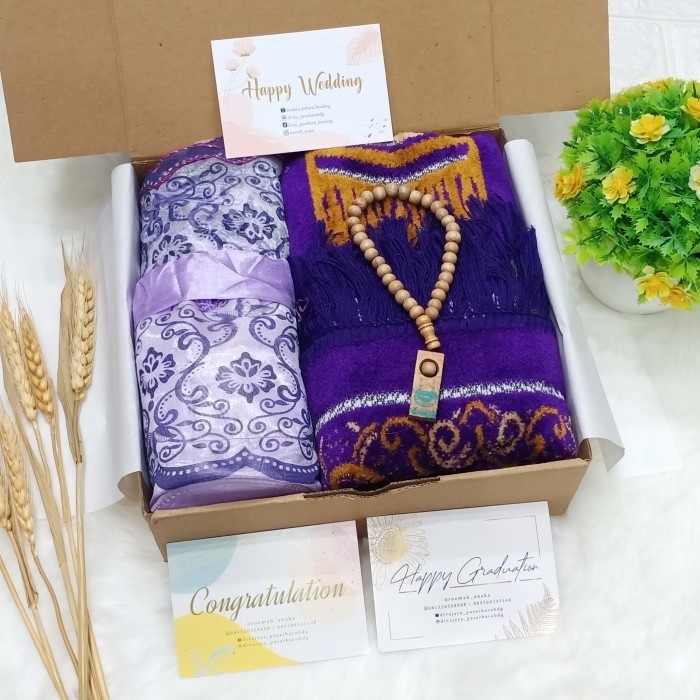 

Ready Hadiah Mukena Travel Giftbox kado Hampers Graduation Birthday Wedding