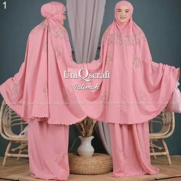 {POY} Mukena uniQSCRAFT-mekena dewasa-mukena bordir-mukena wanita dewasa