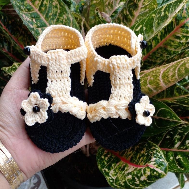 "Limited Time" sepatu sendal bayi perempuan rajut prewalker kekinian lucu cantik murah bisa custom ||