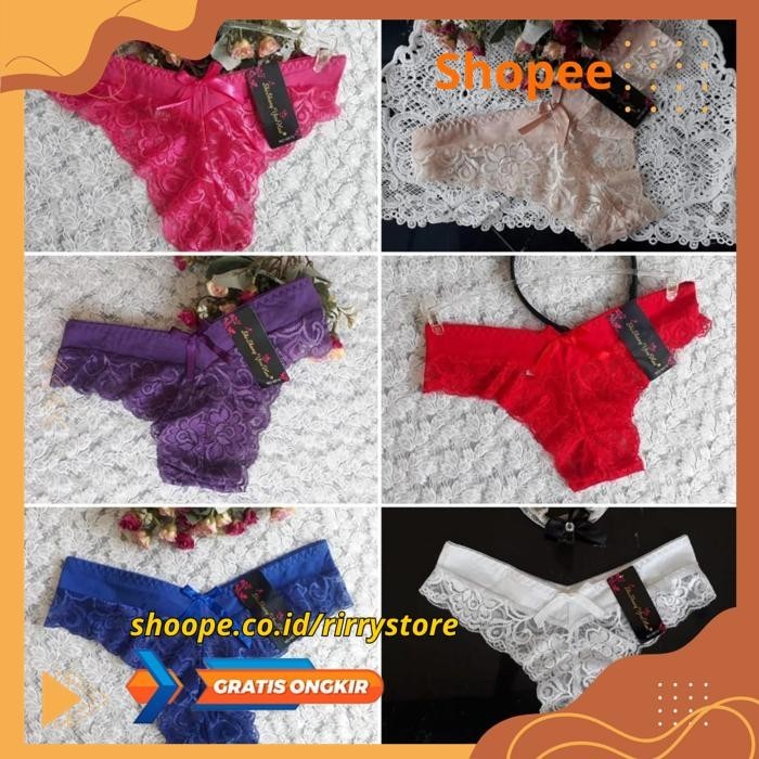 CELANA G STRING THONG LACE GS 6815 SI2 - CELANA G STRING THONG LACE HIGHT QUALITY PRODUK !!