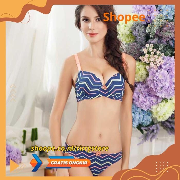 BRA SET PUSH UP KAIT 3 OPEN BACK BS.911.NKS - BRA SET PUSH UP KAIT 3 OPEN BACK PRODUK BEST PRODUK 