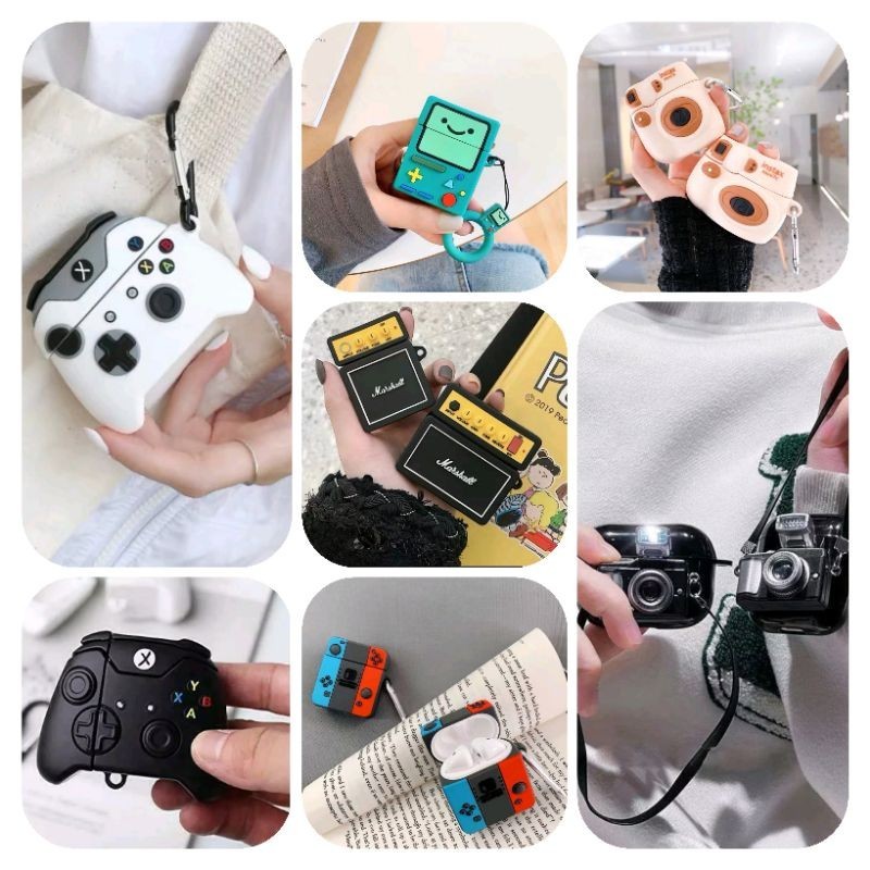 Game Boy Speaker Adventure Time Camera Case Airpods 1 2 3 Pro 1 Pro 2