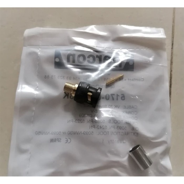 Connector Percon Vk-7 & Vk-70 Uhd / 8K Bnc