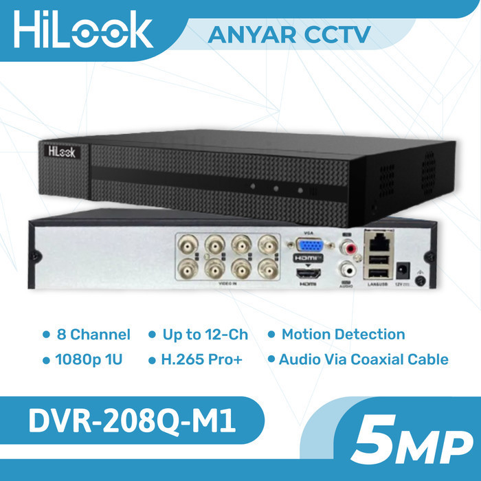 HILOOK DVR-208Q-M1 DVR 8 Channel HILOOK 5MP Lite
