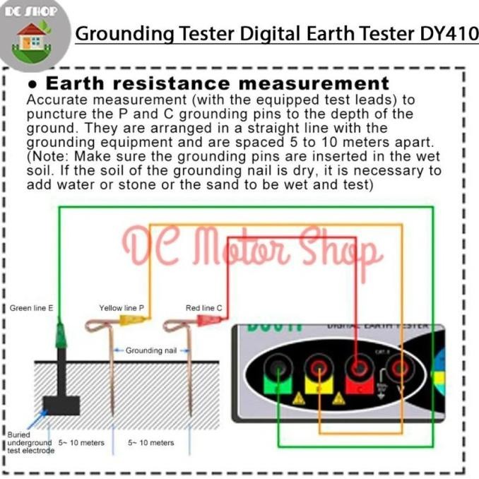 Duoyi Digital Earth Grounding Tester Dy4100 Ground Resistance Tester