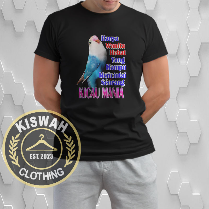 Kaos Tshirt Burung Lovebird Wanita Hebat Kicau Mania Baju Distro