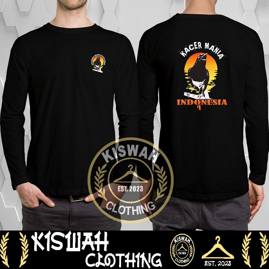 Kaos Tshirt Burung Kacer Mania Indonesia Keluarga Besar Kacer Mania Lengan Panjang Baju Distro