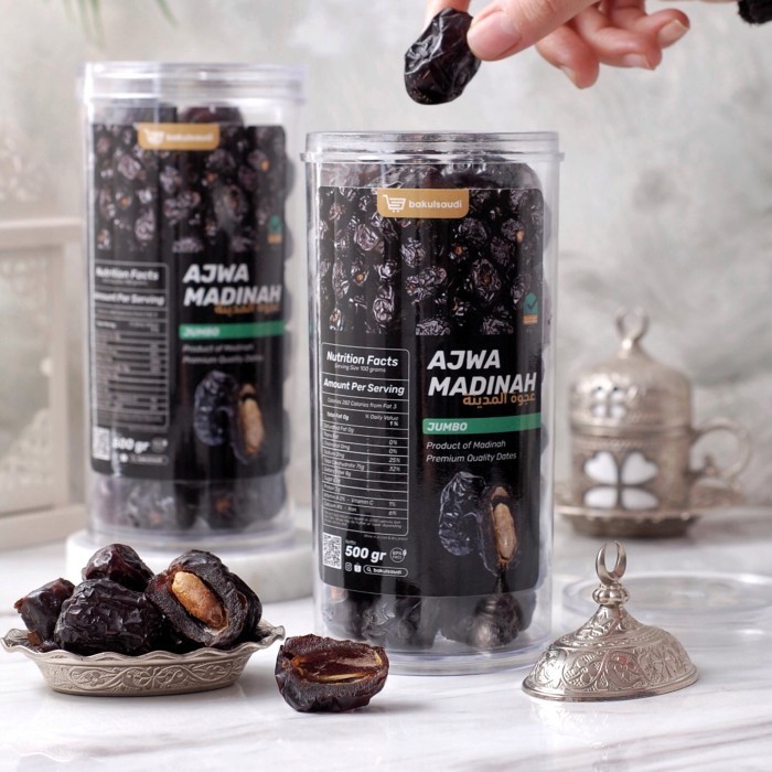 

Kurma - Kurma Ajwa Madinah Jumbo Premium Vip Asli 100% Grade A Nabi Azwa Ajwah