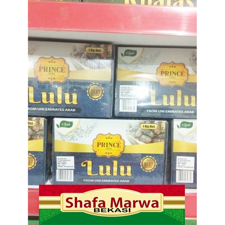 

Kurma - Kurma Lulu Prince Dates 1Kg