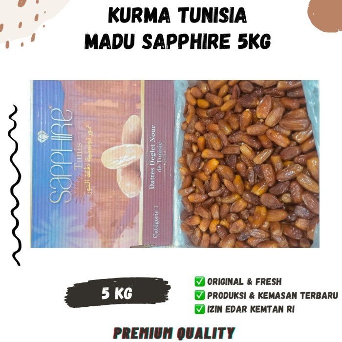 

Kurma - Kurma Tunis Madu Dus 5Kg Tunisia Deglet Nour Dates 5 Kg King Alger