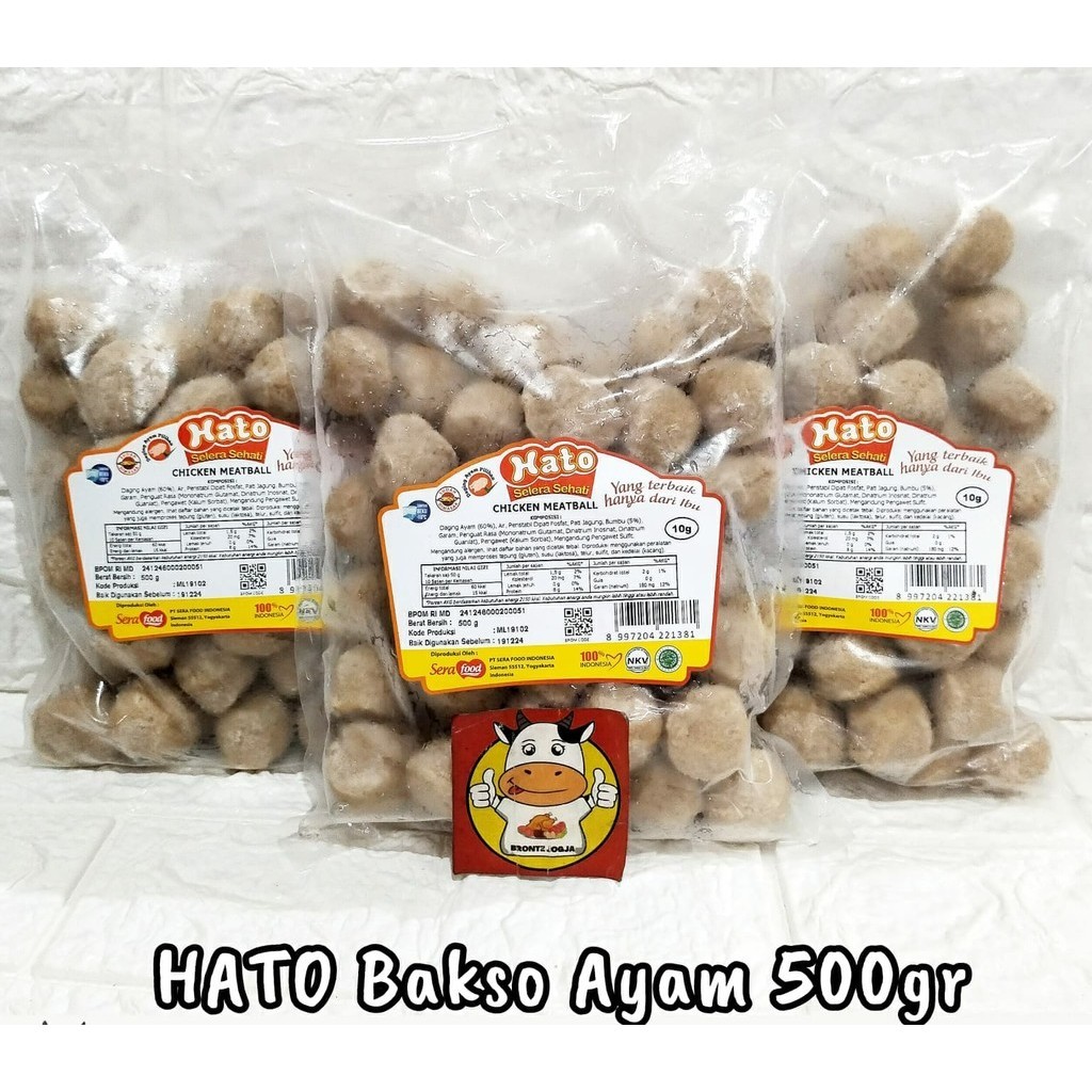 

HATO BAKSO AYAM 500GR-FROZEN FOOD-BRONTZ JOGJA