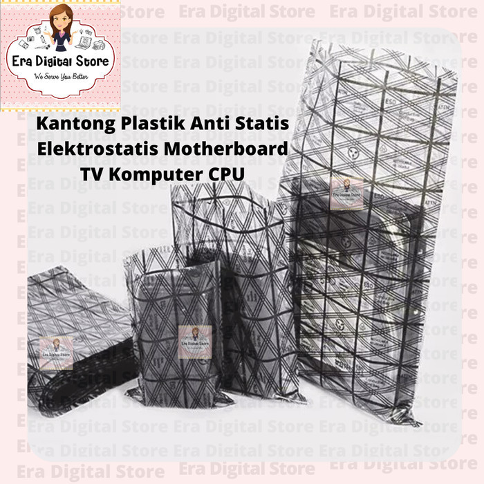 Kantong Plastik Anti Statis Motherboard Elektrostatis TV Komputer CPU