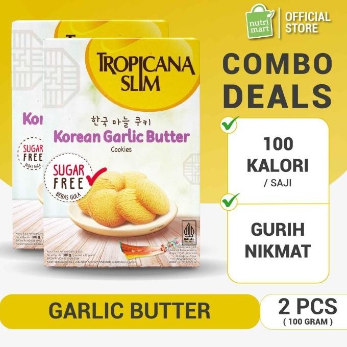 

Terbaik Twin Pack: Tropicana Slim Korean Garlic Butter Cookies (5 Sch) Stok Terbatas