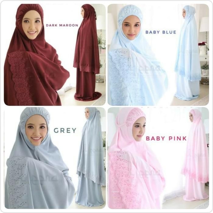 BISA COD - MUKENA DEWASA BORDIR SITI KHADIJAH