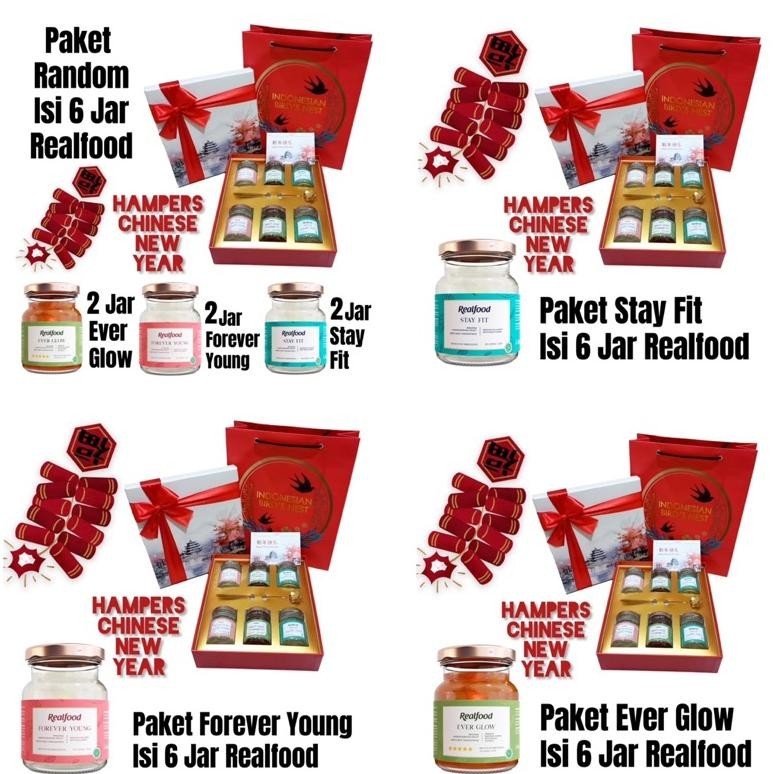 

AQW REALFOOD INDONESIA Hampers Chinese New Year | CNY | Kado Imlek | Gift | Hadiah | Isi Minuman Sarang Burung Walet Bersertifikat BPOM HALAL ( B )