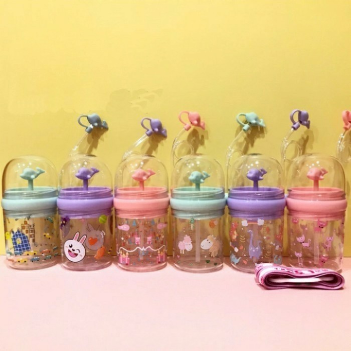 Botol Minum Anak Sedotan/ Botol Minum Anak Tali Gantungan