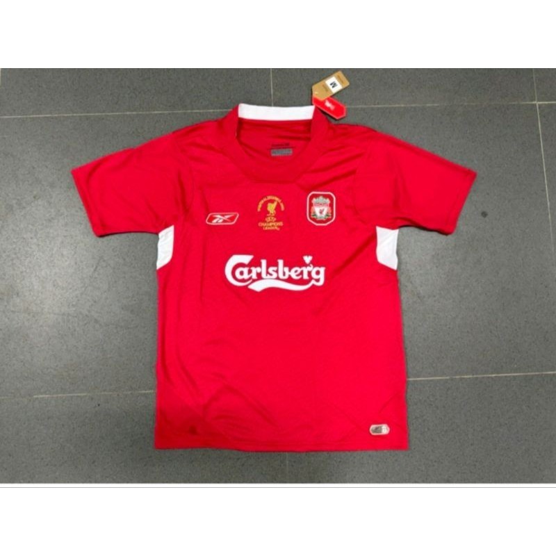 Jersey Bola Retro Vintage Liverpool lfc Home Final UCL Istanbul 2005 Seaaon 05