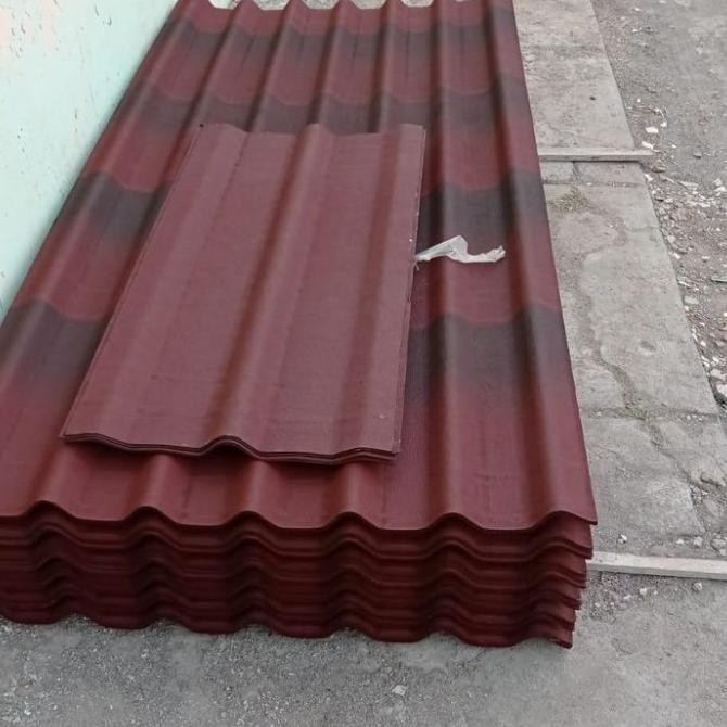 Atap Onduline Tile Merah Genteng Onduline 200 x 95 cm JS01