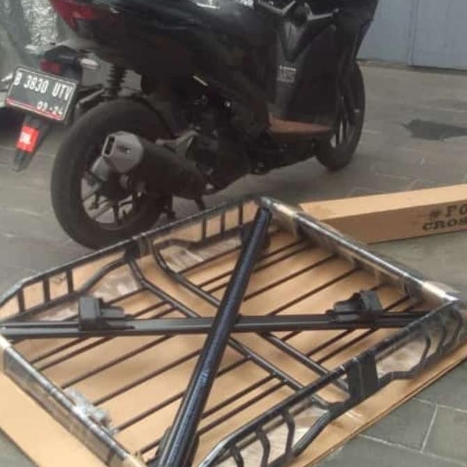 Rak Bagasi Atas Mobil Fortuner Lama+Cross Bar Merek Buzz Rack Interior Mobil Keren