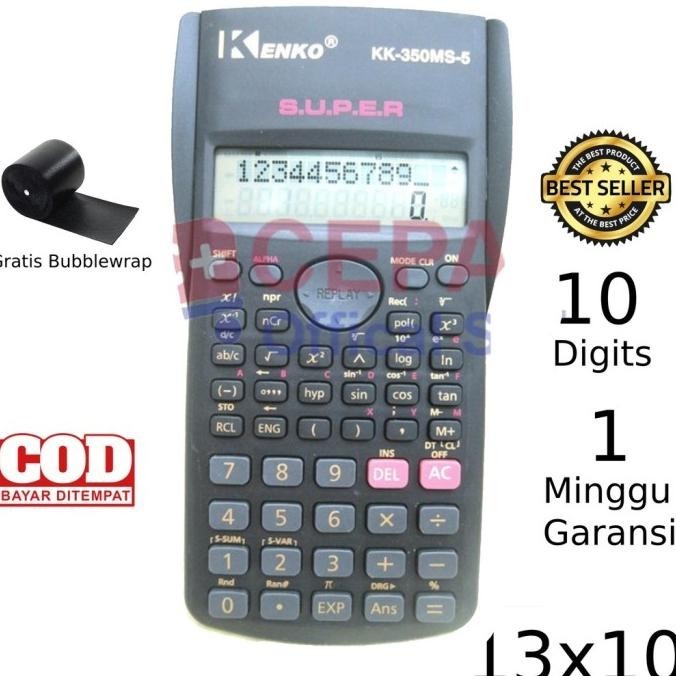 

Terbaik! Kalkulator Sekolah Scientific KENKO 82MS - Sin Cos Tan ,.