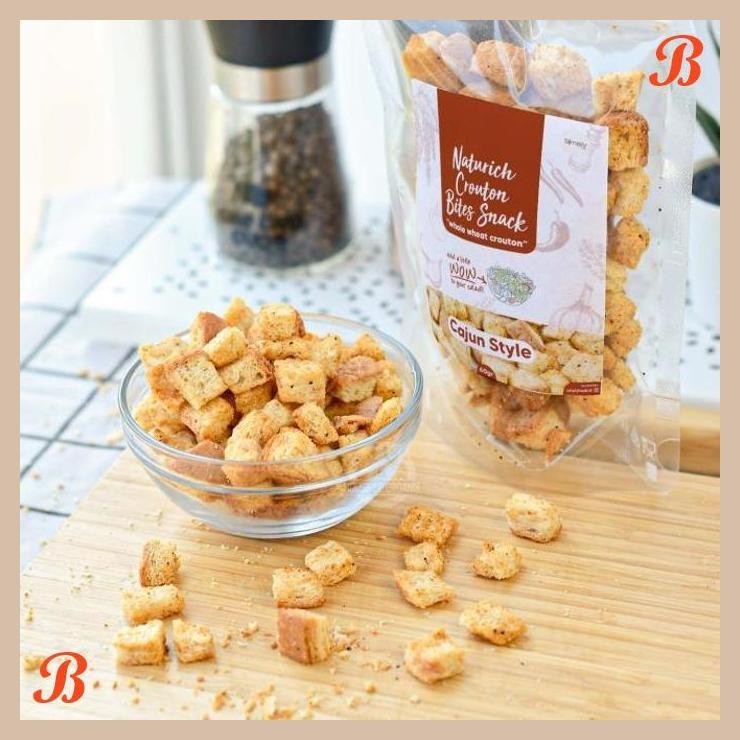 

| HOF | SIMPLY PREMIUM CROUTON BITES SNACK CAJUN STYLE 60 GR