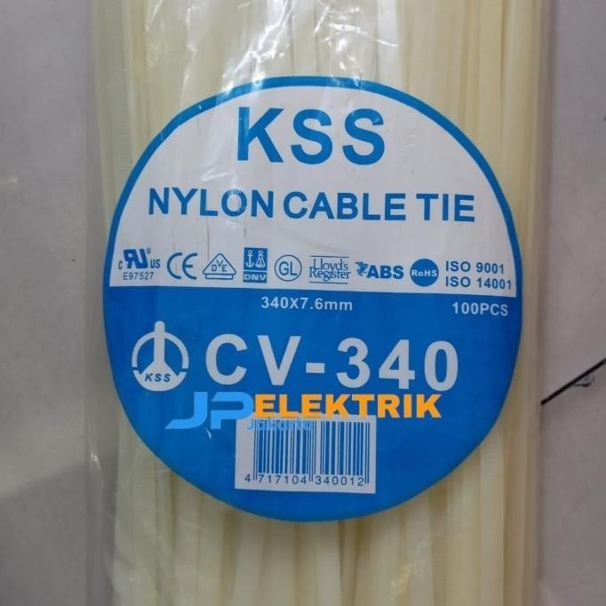 

Kabel Ties 34 Cm Kss Cv-340 / Kabel Tis 7.6 X 340 Mm Pitih Kualitas Premium