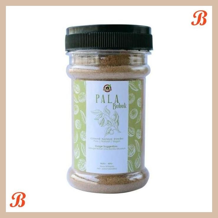 

| HOF | HOUSE OF ORGANIX NATURAL NUTMEG POWDER ( BUBUK PALA ) 60 GR