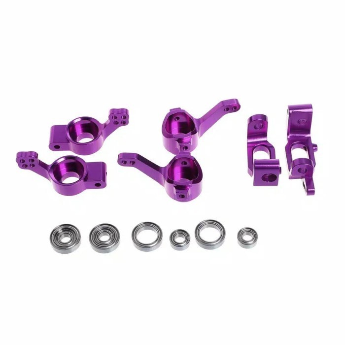 RC car HSP upgrade parts metal hub with bearing - purple