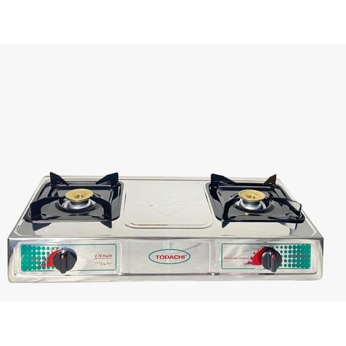 Kompor Gas Todachi 2 Tungku T2000 Stainless