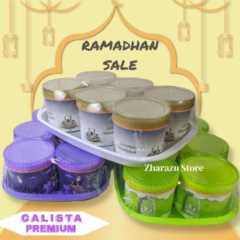Terlaris Promo Terbaru Toples Nato Calista Set 7In1/Toples Polos Unit Set Nampan/Toples Lebaran/ Top