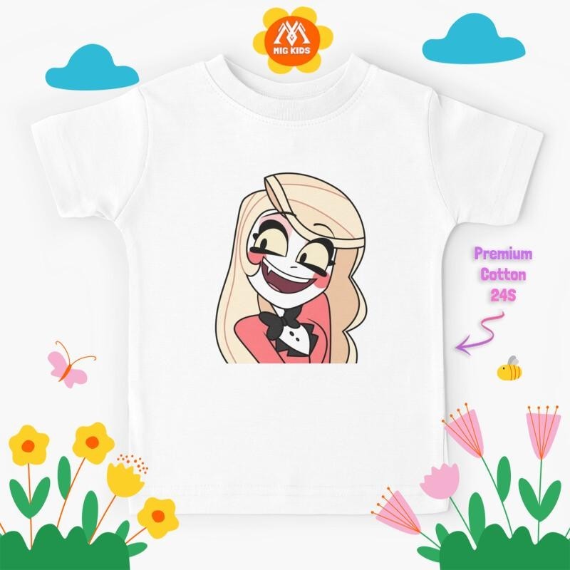 Baju Kaos Anak Hazbin Hotel Merch Charlie 341