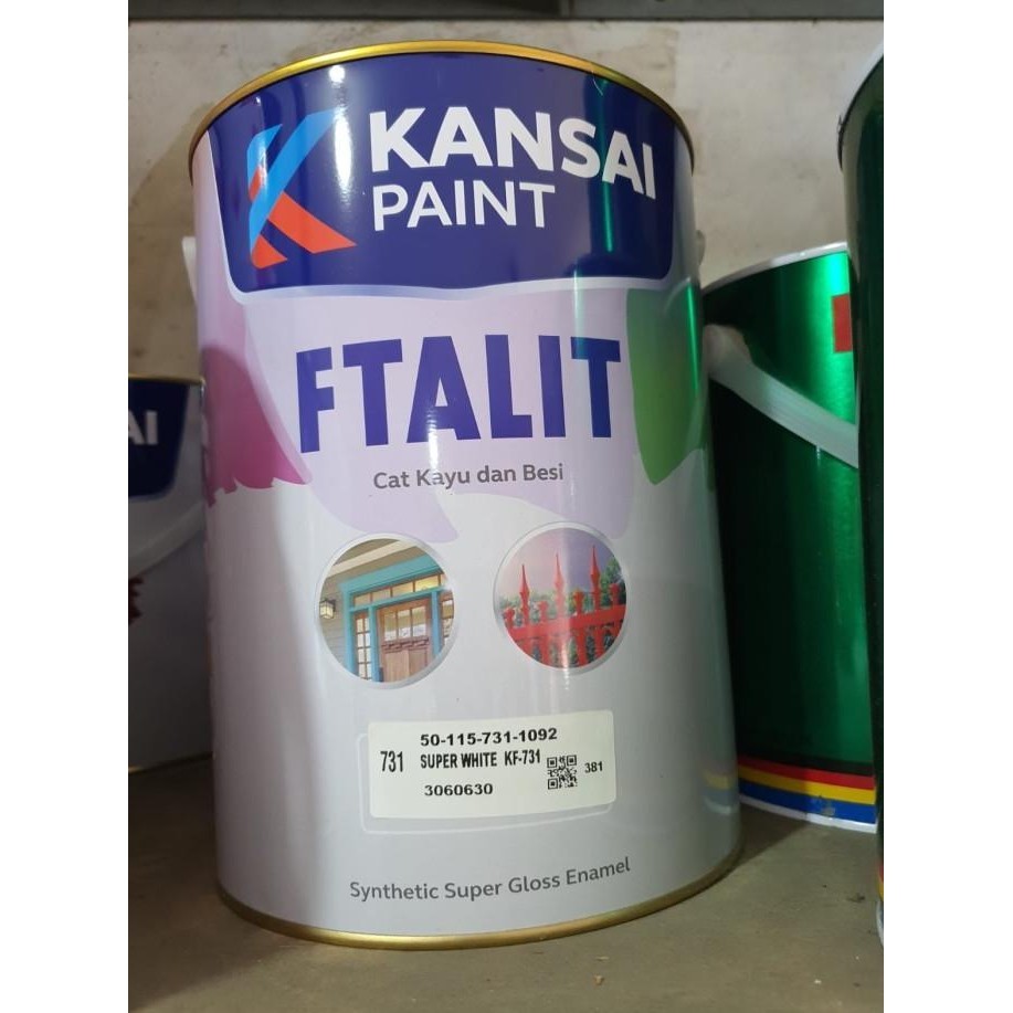 Ftalit Kansai 5 Kg 5Kg Cat Kayu Besi Minyak Synthetic Hitam Putih Dll Kualitas Premium